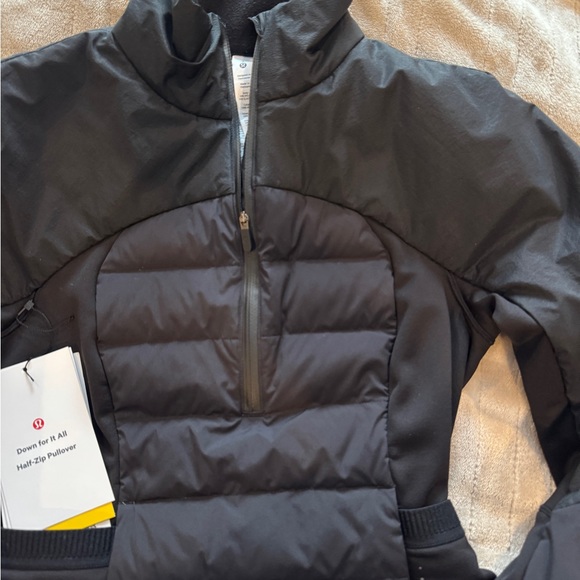 lululemon women's down for it all jacket half zip 2 - Picture 3 of 5